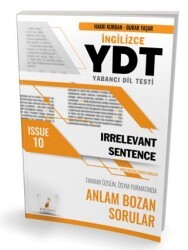 Pelikan Tıp Teknik Yayıncılık YDT İngilizce Irrelevant Sentence Issue 10 - Pelikan Tıp Teknik Yayıncılık