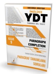 Pelikan Tıp Teknik Yayıncılık YDT İngilizce Paragraph Completion Issue 9 - Pelikan Tıp Teknik Yayıncılık