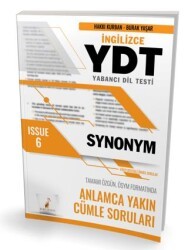 Pelikan Tıp Teknik Yayıncılık YDT İngilizce Synonym Issue 6 - Pelikan Tıp Teknik Yayıncılık