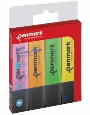 Penmark Neon Fosforlu Kalem 4 Renk Karışık - 1