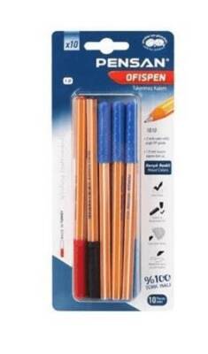 Pensan 1010 Tükenmez Kalem 1 Mm 10Lu Blister - 1