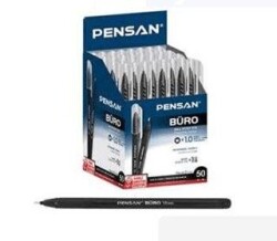 Pensan 2270 Büro Tükenmez Kalemi 1Mm Siyah 50Li - Pensan