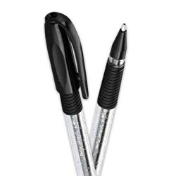 Pensan Glitter Simli Jel Kalem Siyah 1Mm - Pensan