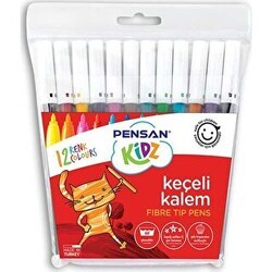 Pensan Kidz Keçeli Boya Kalemi 12 Renk - Pensan