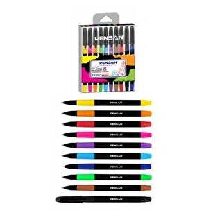 Pensan Sıgn Up 1 Mm Tükenmez Kalem Renkli 10`lu - 1