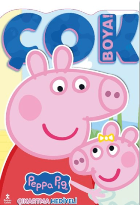 Peppa Pig ve Evie - Çok Boya! Çıkartmalı Dev Boyama Kitabı - 1