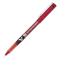 Pilot Hi-Tecpoint V5 Roller Kalem Kırmızı 0.5 - Pilot