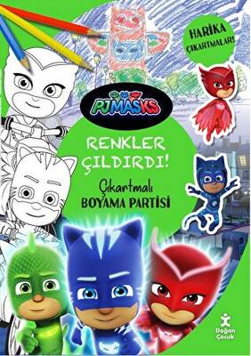 Pjmasks - Renkler Çıldırdı! Çıkartmalı Boyama Partisi - 1