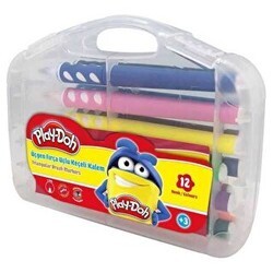 Play-Doh 12 Renk Üçgen Keçeli Kalem Pvc - Play-Doh