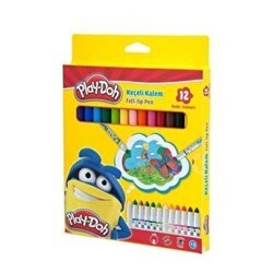 Play-Doh Keçeli Kalem 5 Mm. 12 Renk Karton - Play-Doh