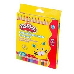 Play-Doh Kuruboya Naturel Jumbo 12 Renk - Play-Doh