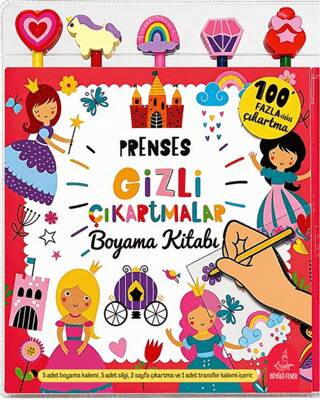 Prenses Gizli Çıkartmalar Boyama Kitabı - 1