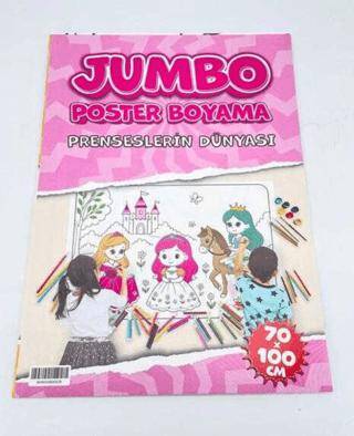 Prenseslerin Dünyası Jumbo Poster Boyama 70x100cm - 1