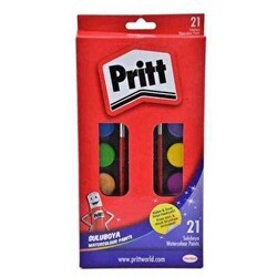 Pritt Sulu Boya Büyük Tablet 21 Renk - Pritt
