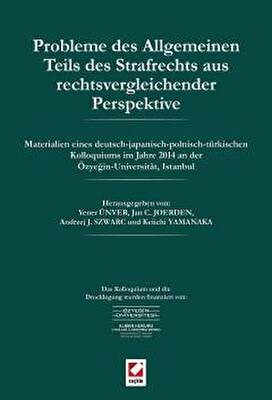 Probleme des Allgemeinen Teils des Strafrechts aus rechtsvergleichender Perspektive - 1