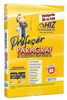 Evrensel İletişim Yayınları Profesör Paragraf - Hız Egzersizleriyle Rekor Denemeleri - 1
