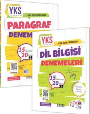 Profesyoneller Karması TYT AYT Paragraf Dil Bilgisi 15 x 20 Denemeleri - 1