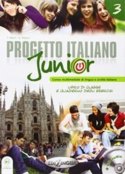 Progetto Italiano Junior 3 Ders Kitabı ve Çalışma Kitabı+CD İtalyanca Orta Seviye - Edilingua