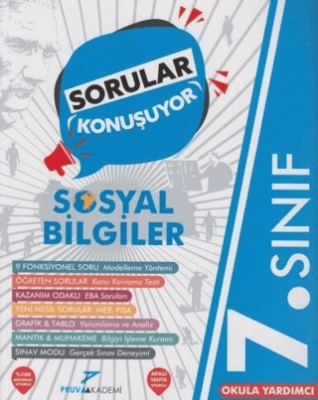 Pruva Akademi 7. Sınıf Sosyal Bilgiler Sorular Konuşuyor Soru Bankası - 1
