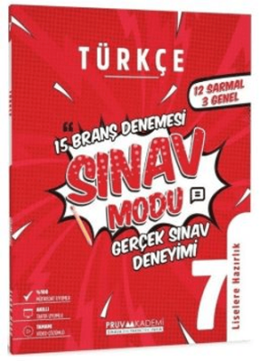 Pruva Akademi 7. Sınıf Türkçe Sınav Modu - 1