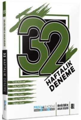 Pruva Akademi 8. Sınıf Din Kültürü ve Ahlak Bilgisi 32 Haftalık Deneme - 1