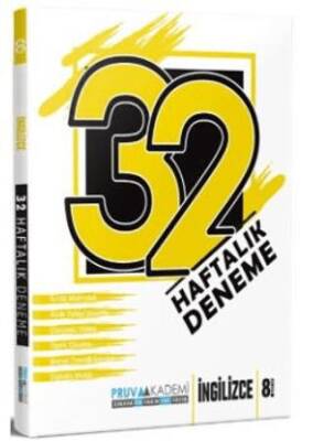 Pruva Akademi 8. Sınıf İngilizce 32 Haftalık Deneme - 1
