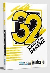 8. Sınıf İngilizce 32 Haftalık Deneme - Pruva Akademi