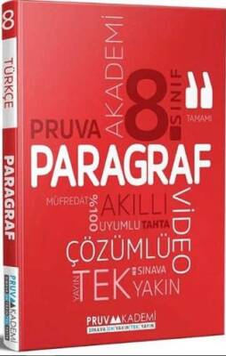 Pruva Akademi 8.sınıf Paragraf Soru Bankası - 1