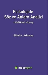 Psikolojide Söz ve Anlam Analizi - Hiperlink Yayınları