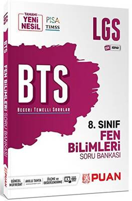Puan Yayınları Puan Yayınları 8. Sınıf LGS Fen Bilimleri BTS Beceri Temelli Soru Bankası - 1