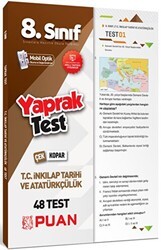 Puan Yayınları Puan Yayınları 8. Sınıf LGS T.C. İnkılap Tarihi ve Atatürkçülük Yaprak Test - Puan Yayınları