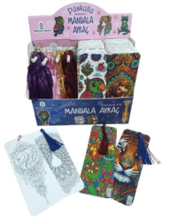 Püsküllü Mandala Ayraç Çocuklar İçin 400`lü Set - Atlı Karınca Yayınları