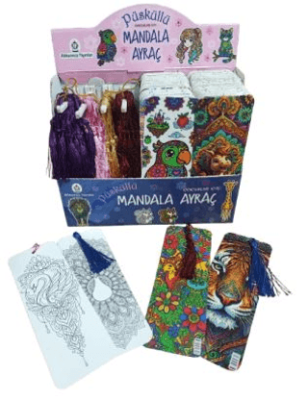 Püsküllü Mandala Ayraç Çocuklar İçin 400`lü Set - 1