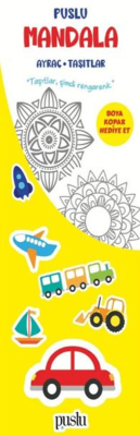 Puslu Mandala Çocuk Ayraç- Taşıtlar - 1