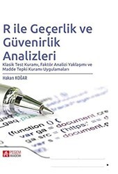 R ile Geçerlik ve Güvenirlik Analizleri - Pegem Akademi Yayıncılık