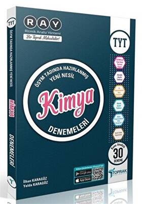 Toprak Yayıncılık RAY TYT Kimya Denemeleri - Konu Analizli 30 Deneme - 1