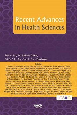 Recent Advances in Health Sciences - 1