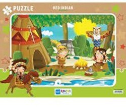 Red Indian Kızılderili Puzzle 72 Parça Blue Focus - Blue Focus Yayınları
