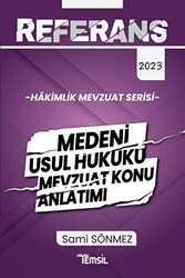 Temsil Kitap Referans Mevzuat Serisi Hakimlik Medeni Usul Hukuku Mevzuat Konu Anlatımı - Temsil Kitap