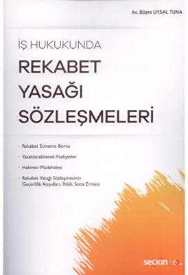Rekabet Yasağı Sözleşmeleri - 1
