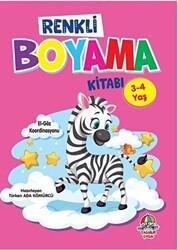 Renkli Boyama Kitabı 3-4 yaş - Yağmur Çocuk