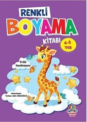 Renkli Boyama Kitabı 4-5 yaş - Yağmur Çocuk