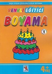 Renkli Eğitici Boyama 1 - 4+ Yaş - Nurdan Yayınları