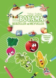 Renkli Kalem Boyama - Sebzeler ve Meyveler - Yağmur Çocuk