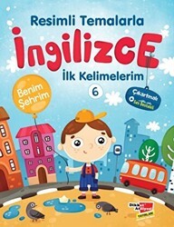 Resimli Temalarla İngilizce İlk Kelimelerim 6 - Benim Şehrim - Dikkat Atölyesi Yayınları