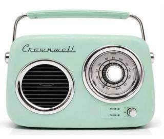 Retro Tasarımlı Bluetooth FM Radyo Mint Yeşil - 1