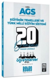 2025 MEB AGS Eğitimin Temelleri ve Türk Milli Eğitim Sistemi Öğretmenler Ekibi 20 Deneme - Retro Yayıncılık