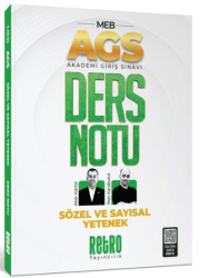 Retro Yayıncılık AGS Sözel ve Sayısal Yetenek Ders Notu - 1