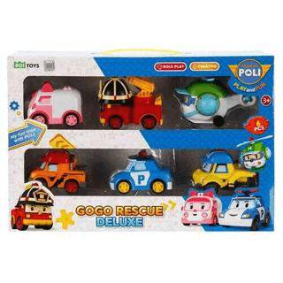 Robocar Poli Gogo Rescue Deluxe 6`Lı Set - 1