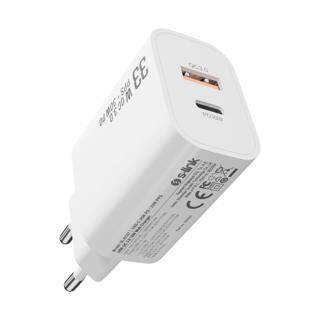 S-link SL-EC67 Type USB-C 30W PD - 33W PPS USB QC 3.0 18W Hızlı Ev Şarj Adaptörü - 1